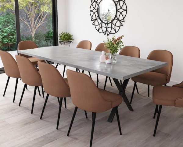10 Seater Light Grey Concrete Table | 2.4 - Image 5