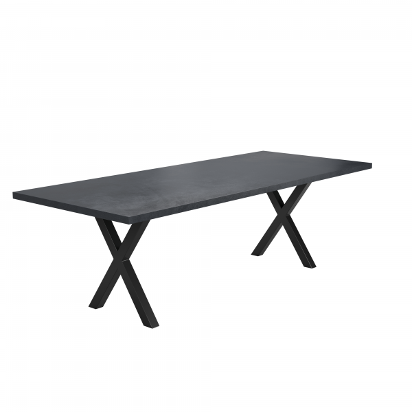 10 Seater Charcoal Grey Concrete Table | 2.4m - Image 2