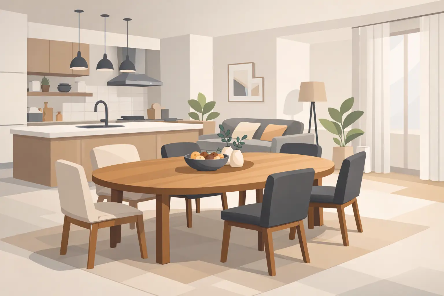 Best Dining Table for Open Plan Kitchen