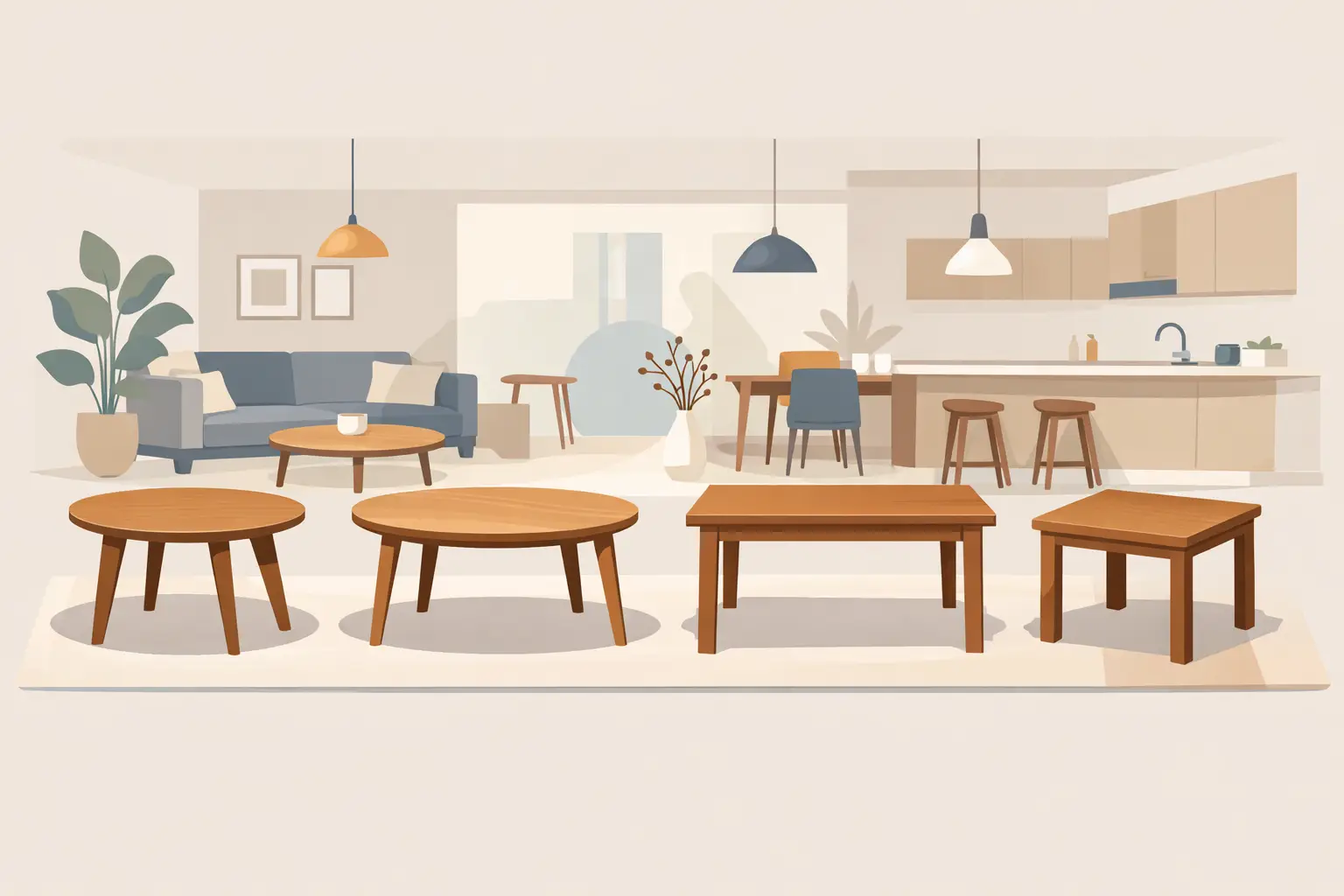 Best Table Shapes for Open Plan Living