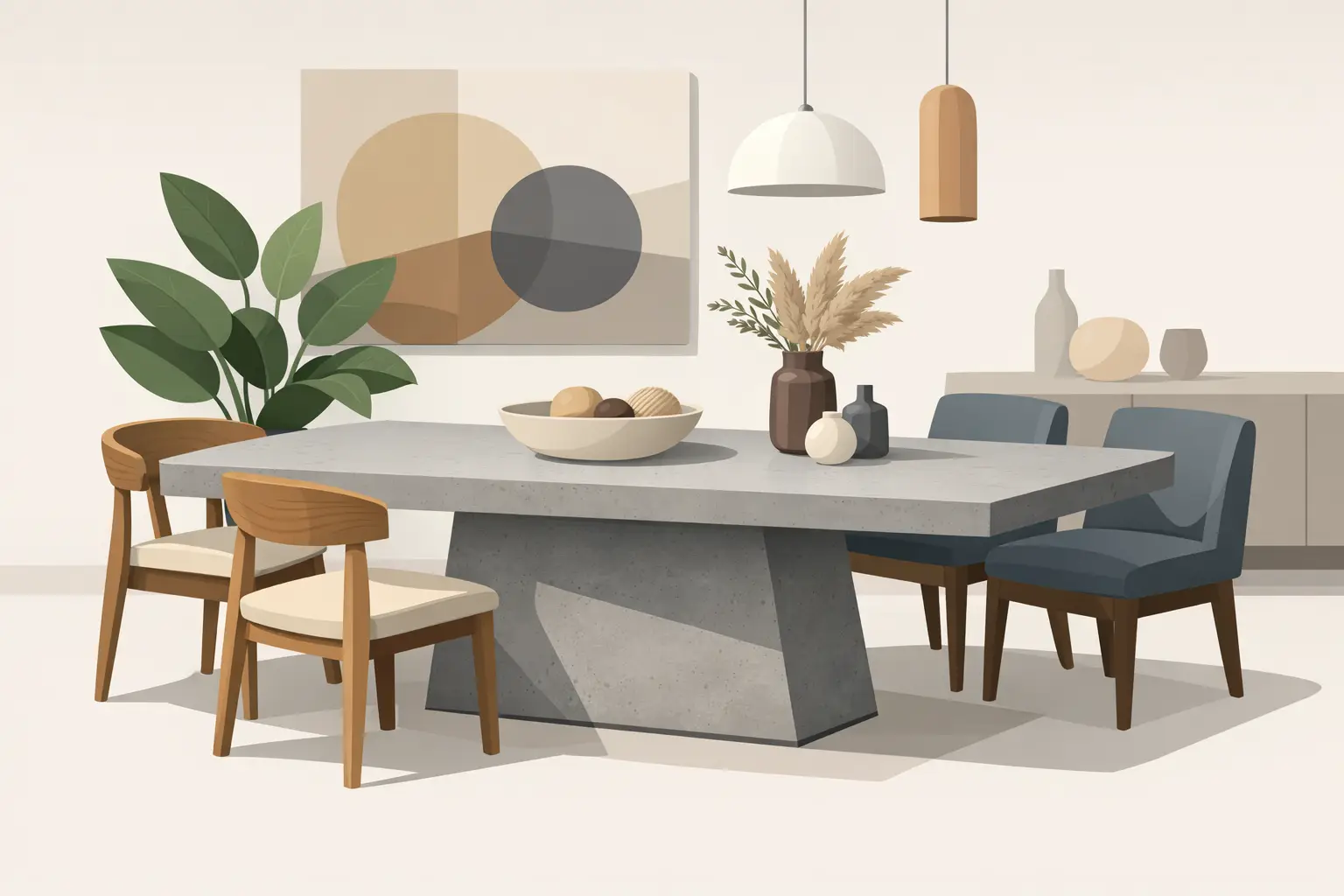 How to Choose a Concrete Dining Table