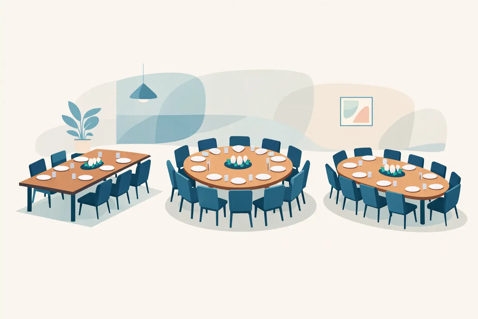 What Table Size Seats Ten Comfortably?