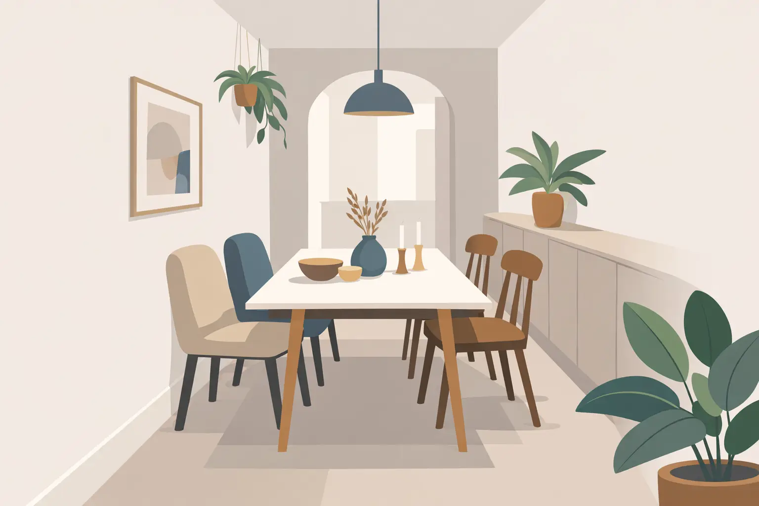 What Dining Table Suits a Narrow Dining Room?