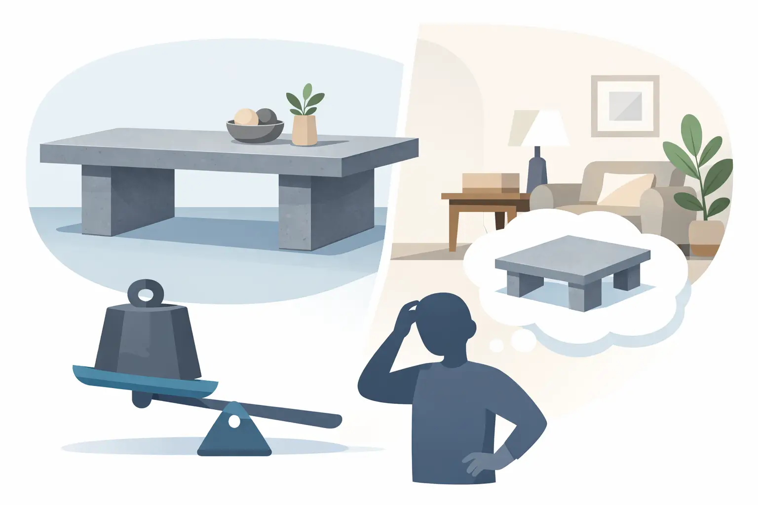 Are Concrete Tables Too Heavy for Your Home?