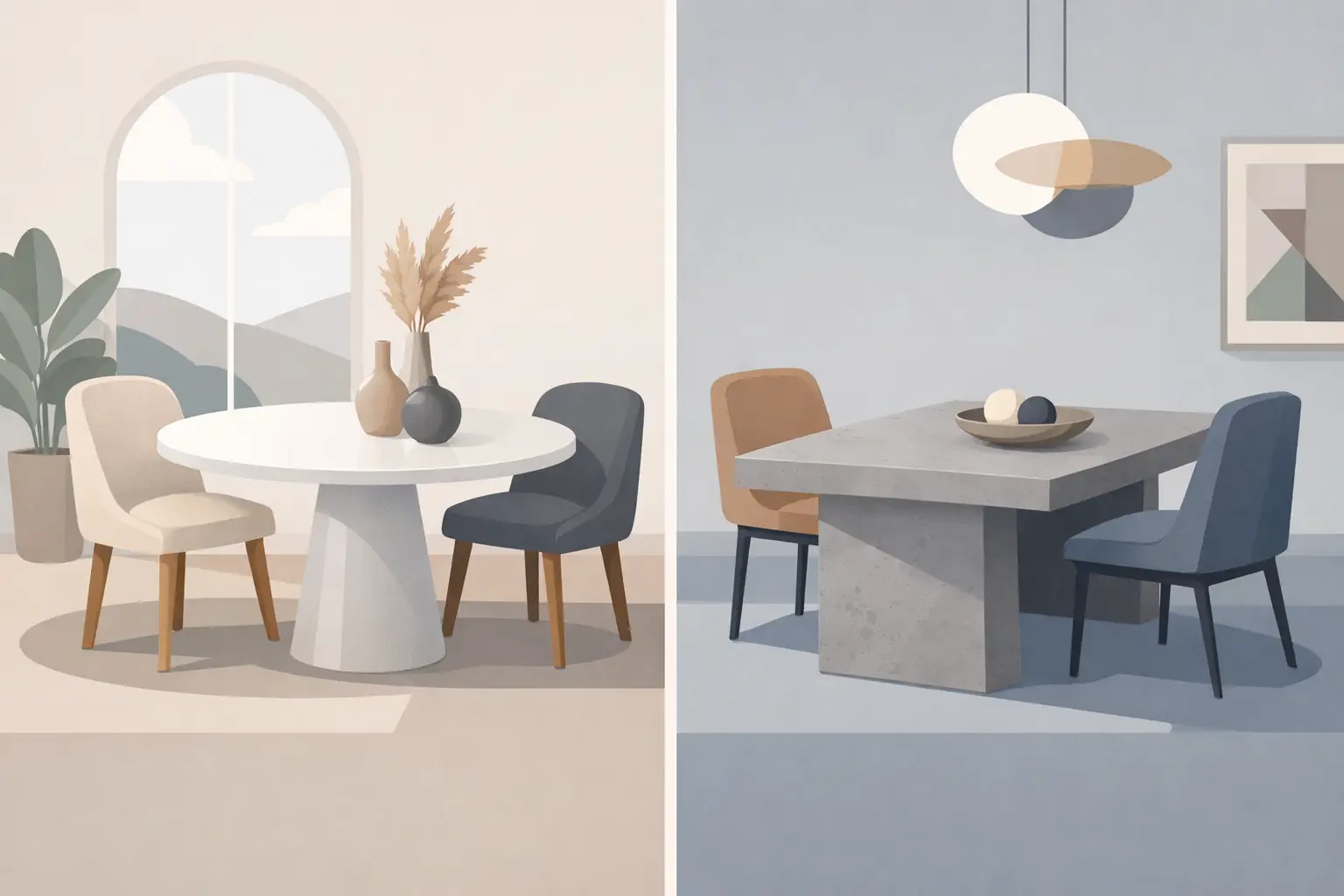 Ceramic or Concrete Dining Table: Which Fits?