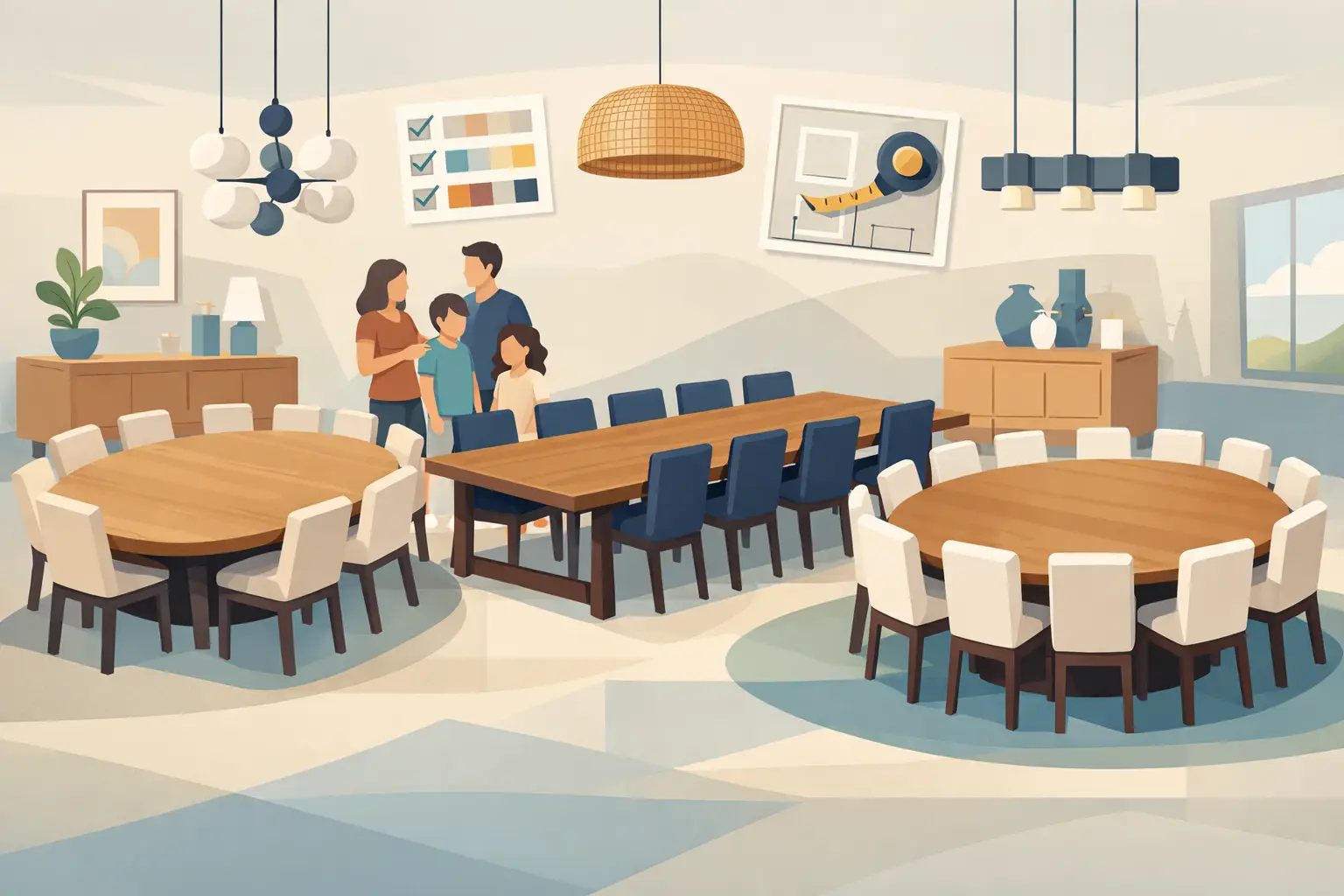 How to Choose a Family Dining Table for 12