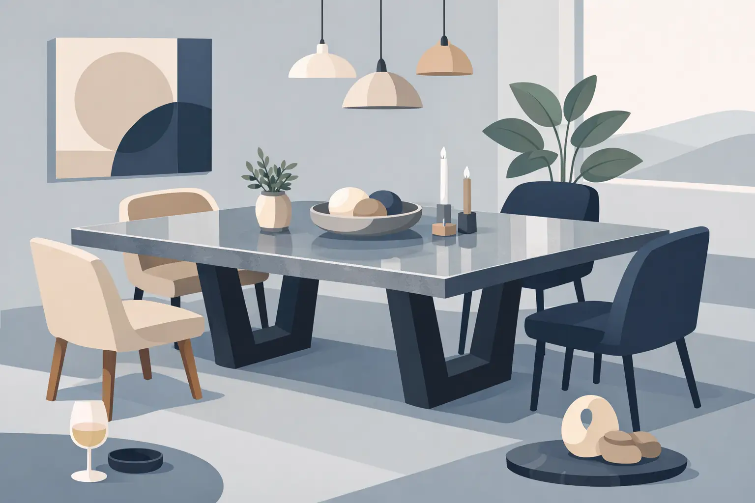 Is a Polished Concrete Dining Table Worth It?