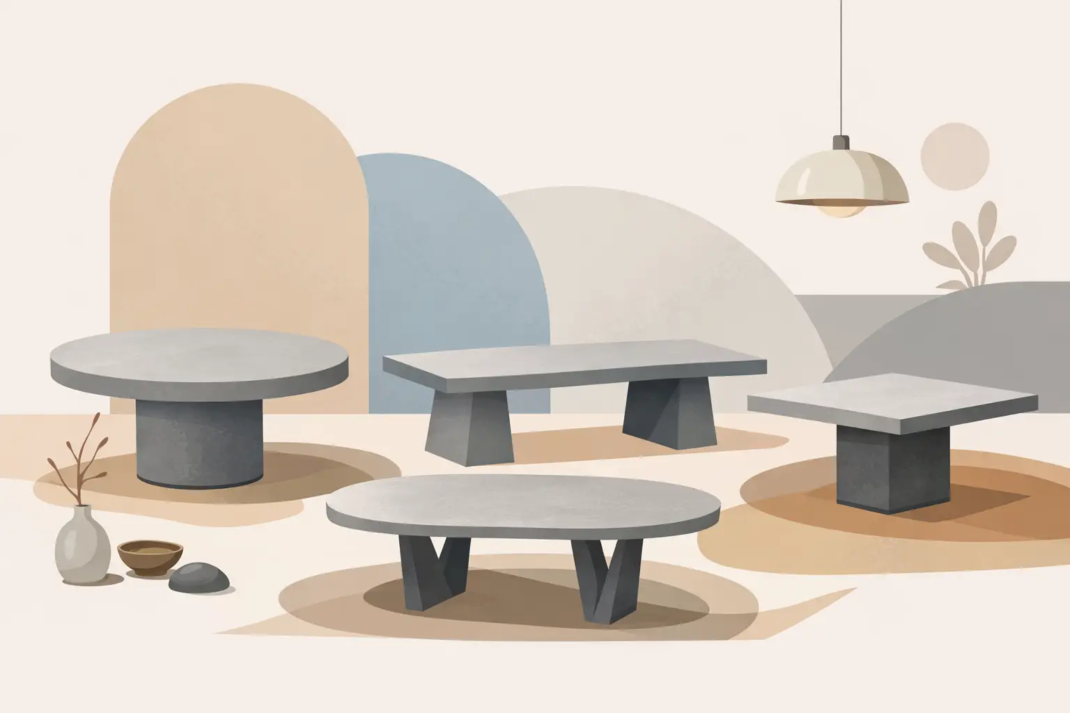 Your Guide to Concrete Dining Table Shapes
