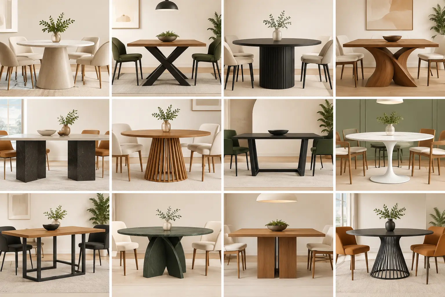 12 Table Base Design Ideas for Statement Dining