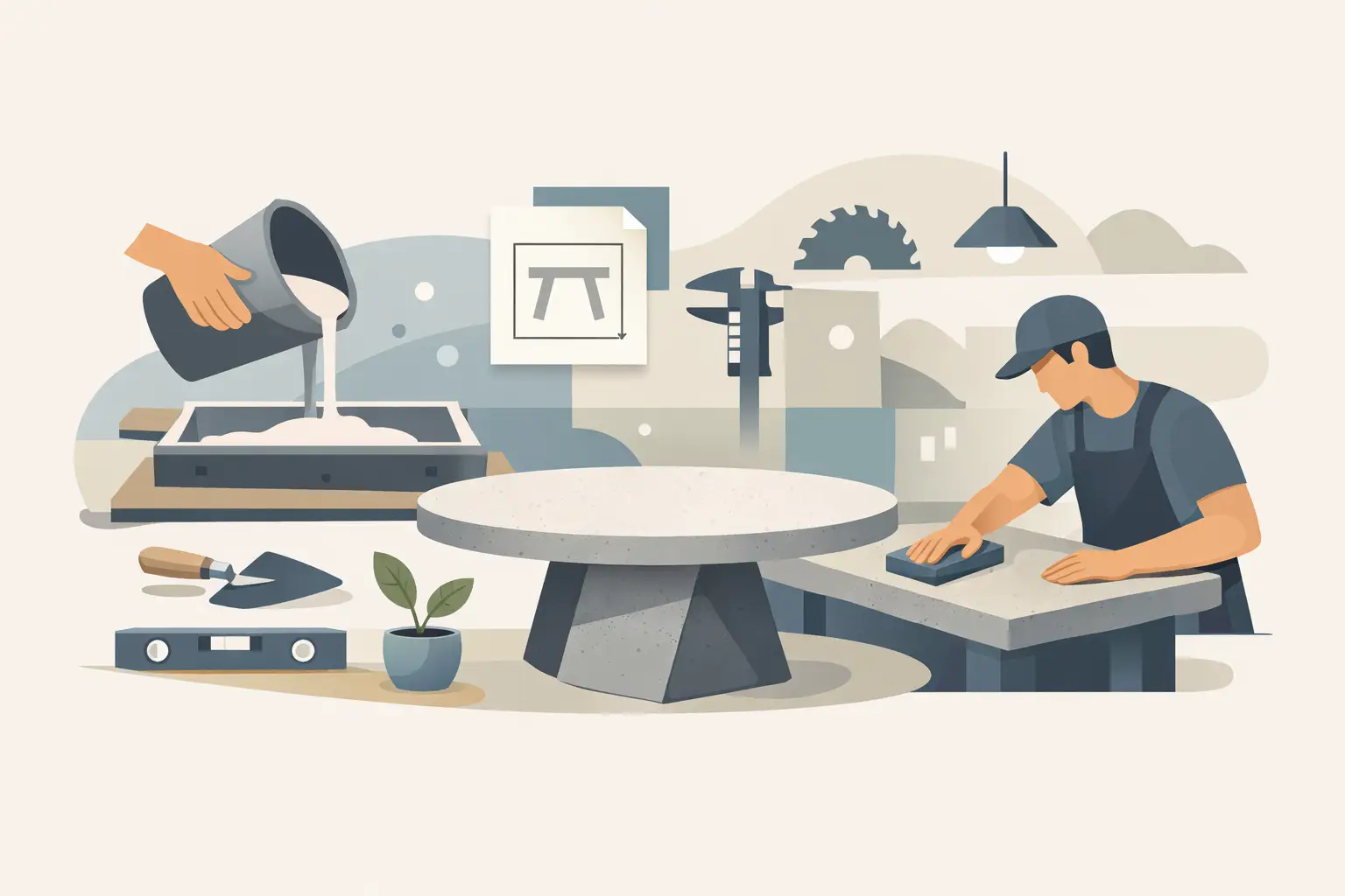 Artisan Concrete Table Craftsmanship Explained