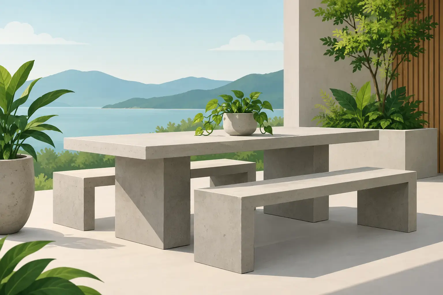 Sustainable Concrete Furniture Made to Last