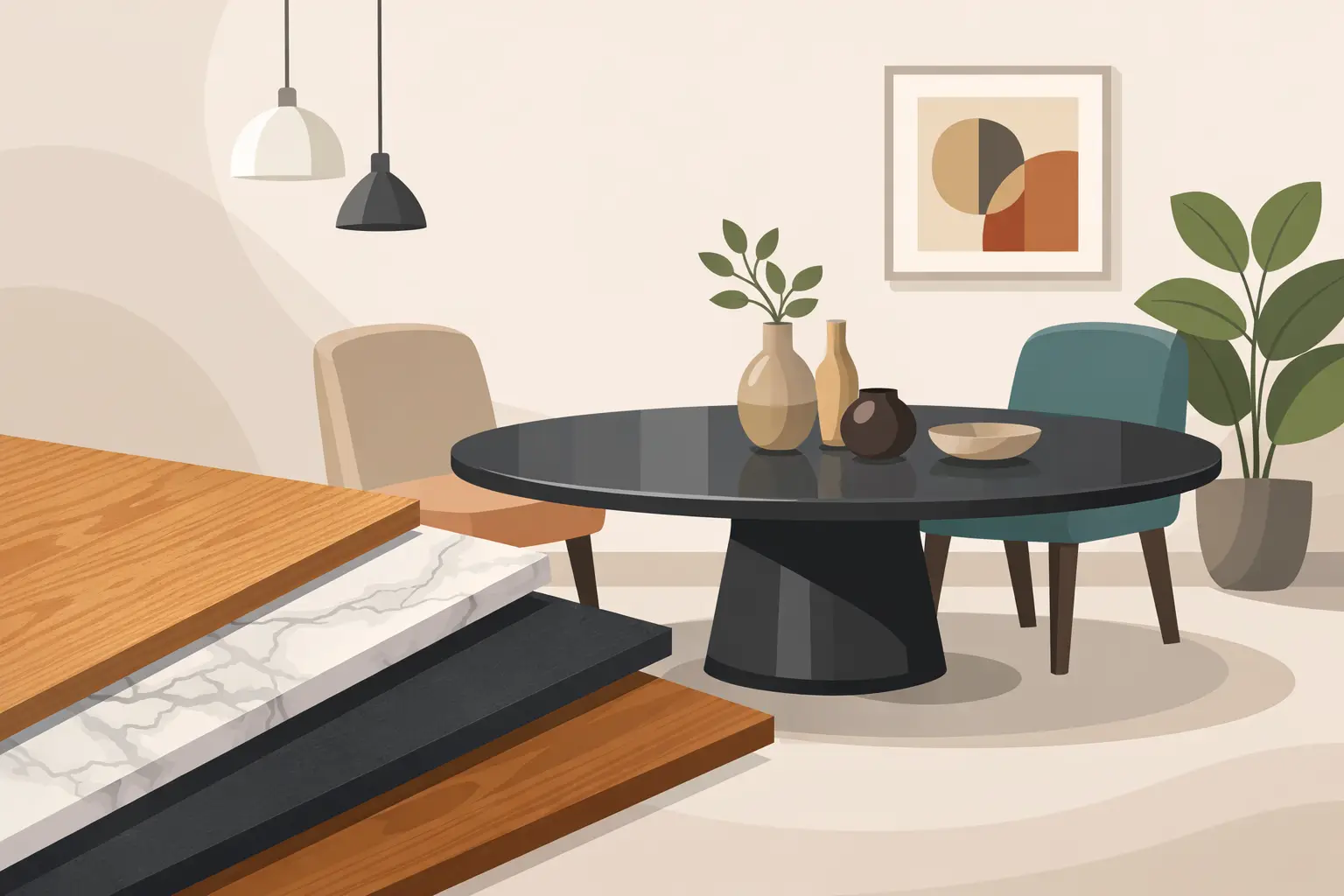 Table Finishes for a Standout Dining Space