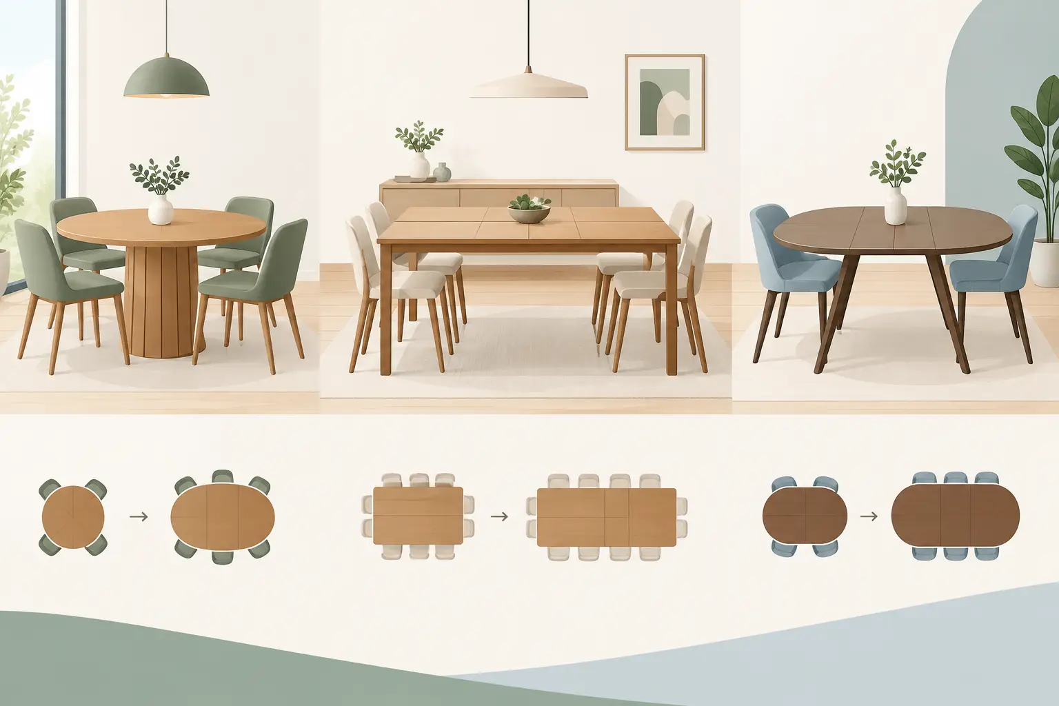 Best Table Shapes for Extensions That Work